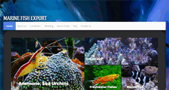 Desktop Screenshot of marinefishexport.com